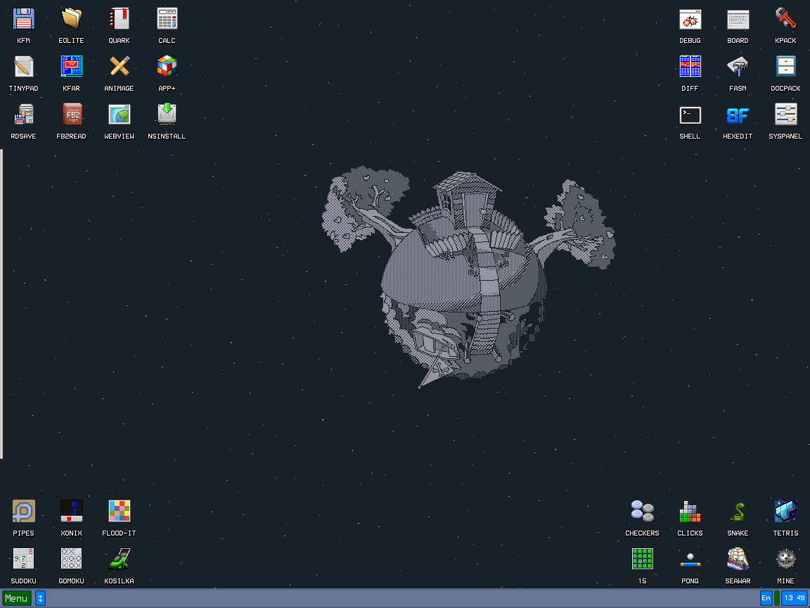 Kolibri empty desktop